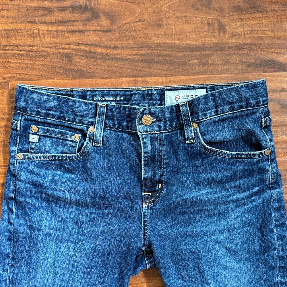 AG Ex Boyfriend Slim dark wash jeans